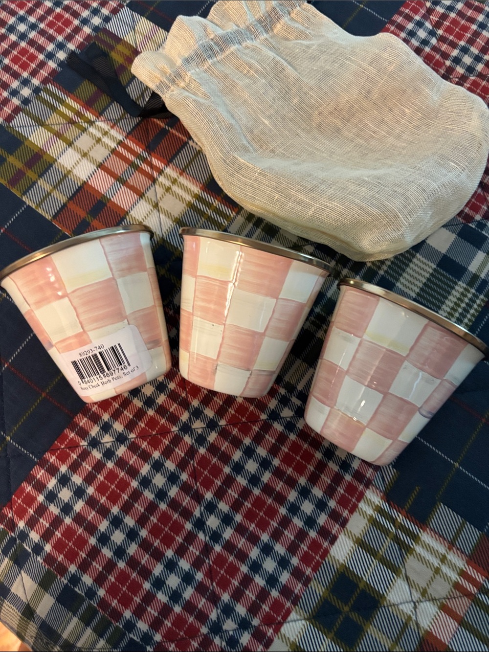 Rosy Check herb pot - set of three